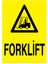 Forklift İş Güvenliği Yapışkanlı Sticker 35X50 cm 1