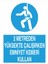 2 Metreden Yüksekte Çalışırken Emniyet Kemeri Kullan Yapışkanlı Sticker 50X65 cm 1