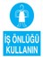 Iş Önlüğü Kullanın İş Güvenliği Yapışkanlı Sticker 15X25 cm 1