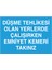 Düşme Tehlikesi Olan Yerlerde Çalışırken Emniyet Kemeri Takınız Yapışkanlı Sticker 50X65 cm 1