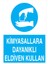 Kimyasallara Dayanıklı Eldiven Kullan İş Güvenliği Yapışkanlı Sticker 35X50 cm 1