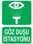 Göz Duşu Istasyonu İş Güvenliği Yapışkanlı Sticker 50X65 cm 1