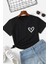 Only Trendwear Çocuk Kalp Baskılı Pamuklu Tshirt 1