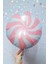 Yuvarlak Pembe Şeker Folyo Balon 18INÇ 1