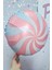 Yuvarlak Pembe Şeker Folyo Balon 18INÇ 2