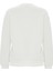 Baskılı Düz Renk Sweatshirt -Beyaz 2