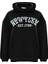Baskılı Düz Renk Sweatshirt - Siyah 1