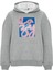 Baskılı Düz Renk Sweatshirt -Gri 1