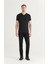 3A Moda Beyaz Basic Pamuklu V Yaka Kısa Kollu T-Shirt 3