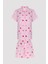 Base Cute Hearts Pembe Gömlek Şort Pijama Takımı 1