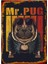 Mr Pug Desenli Ahşap Tablo 70CMX 100CM 1