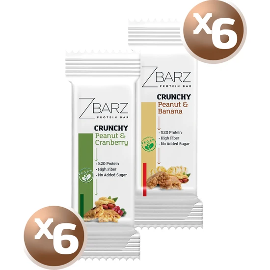 Zbarz Crunchy Protein Bar Mix Kutu ( 12 Adet )