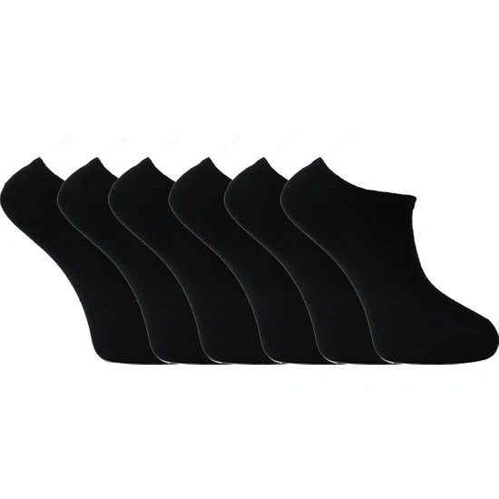 Seva 3 Çift Kadın Çorap Soket Günlük Siyah Çorap