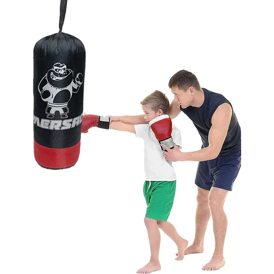 Kamataş Midi Kids Boks Kum Torbası Eldiven Hediyeli 50*20 Cm.