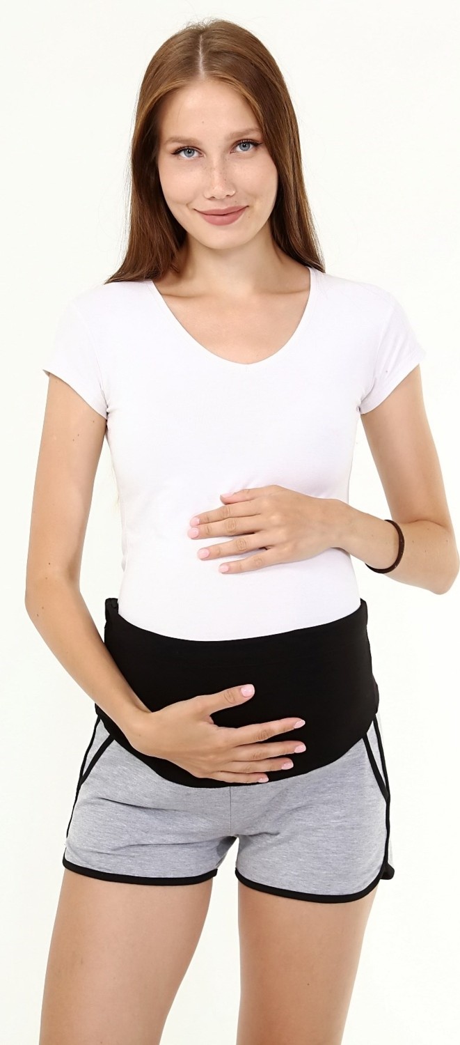 Luvmabelly MYRA8521 - Gri Hamile Spor Şortu