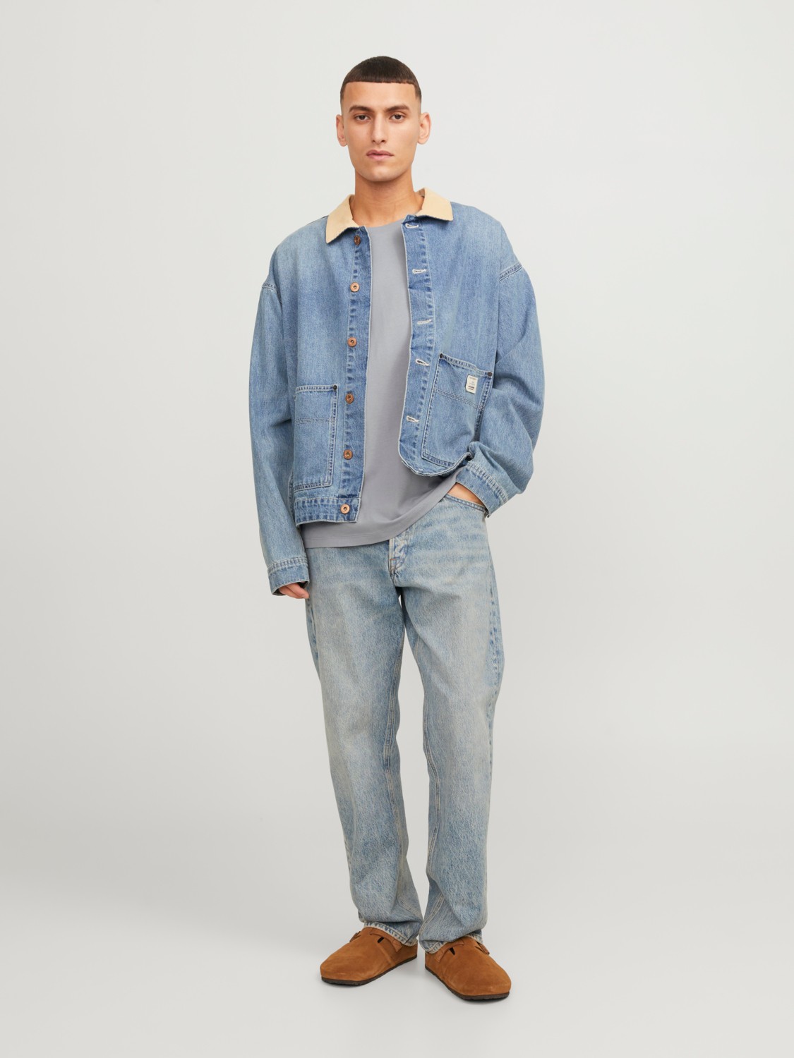 Jack & Jones Jjeorganic Basic Tee Ss O-Neck Noos Erkek T-Shirt görsel 2