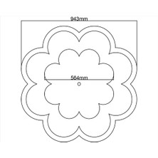 Motifpiyer Tavan Göbek-Dc-05-2c 95X95X2CM