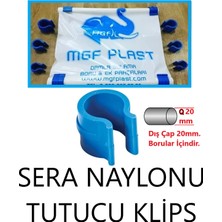 Mgf Plast 20 mm Sera Naylon Tutturucu Mandal Klips 100'lü