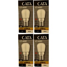 Cata CT-4261 2W 6500K (Beyaz Işık) E14 Duylu Mini LED Ampul (4 Adet)