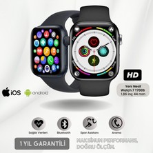 Ayers Yeni Nesil Watch 7 Ios Android Uyumlu Spor ve Sağlık Sensörlü T700S Bluetooth Aramalı Akıllı Saat