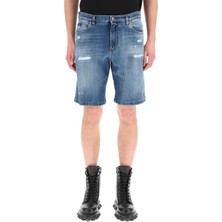 Dolce&gabbana Regular Fit Erkek Kot Sort GWNXADG8ET4