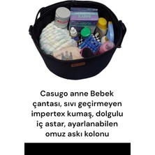 Casugo Çok Amaçlı Taşınabilir Askılı Anne Bebek Bakım Çantası, Seyahat Çantası , Düzenleyici Bakım Çantası