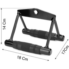 CrewSport Triceps Halat - Rowing Bar - Triceps Rope - Seated Row - Chinning Bar Cable Crossover Aparat Seti