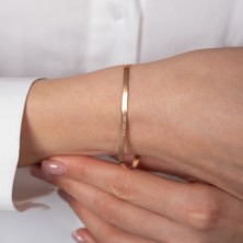 Hom Silver Jewelry 925 Ayar Gümüş Kişiye Özel Isim/tarih Yazılabilen Italyan Bileklik HSJ0084