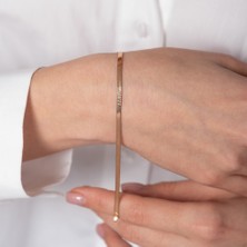 Hom Silver Jewelry 925 Ayar Gümüş Kişiye Özel Isim/tarih Yazılabilen Italyan Bileklik HSJ0084