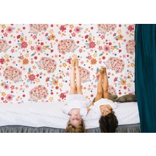 Harita Sepeti Sevimli Kirpi Desenli Duvar KAĞIDI-5720