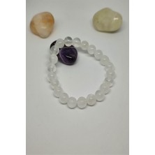 Bade Accessories 8 mm Selenit Doğaltaş Bileklik