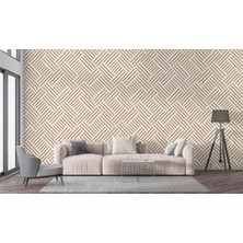 Harita Sepeti Pastel Renkli Geometrik Desenli Duvar KAĞIDI-5780