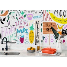 Harita Sepeti Mutfak ve Restoran Modern Duvar KAĞIDI-5518