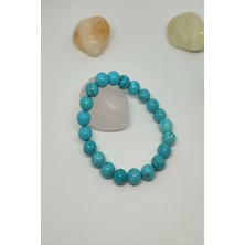 Bade Accessories 8 mm Turkuaz Doğaltaş Bileklik