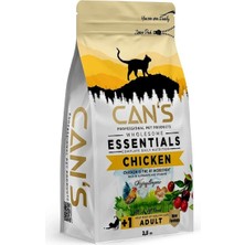 Cans Cat Adult Yetişkin Kedi Maması 2,5 kg Tavuk Etli + Konserve Hediyeli