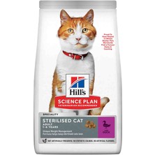 Hill's Sterilised Ördekli Kısır Kedi Maması 1,5kg Ördekli Kısırlaştırılmış Kedi Maması