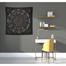 Greendecor Zodyak Burçlar Tapestry Duvar Örtüsü Astroloji Duvar Sanatı Astrology Tapestry