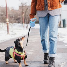 Milena Life Xs Beden Geri Çekilebilir Köpek Yürüyüş Tasması, Dolaşmayan Evcil Hayvan Yürüyüş Tasması 5mt