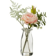 Laromita Decoration Vazoda Gül Buketi / Açık Pembe