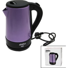 SİNBO-8017 Mor Renk Çelik Kettle Su Isıtıcısı 1.5lt - 2200W (0)