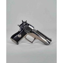 İstanbulighter Deagle Tabanca Tasarımlı Kırmızı Alevli Doldurulabilir Gazlı Mini Tabanca Görünümlü İlginç Çakmak
