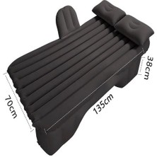 DEANB 4in1 Ce Universal Uyumlu Kompresörlü Araç Içi Arka Koltuk Şişme Yatak 2 Yastık Şişirme Full Set