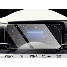 Dkm Mercedes C200 W206 Dijital Gösterge ve Multimedya Ekran Koruyucu Kırılmaz Şeffaf Temperli Nano Cam