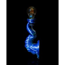 Turansoy Craft Ahtapot Kolu Aplik Kraken Duvar Lambası Sualtı Dünyası Aplik 27CM