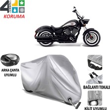 Autoes Victory High-Ball Branda Motosiklet Brandası Arka Çanta Bağlantı ve Kilit Uyumlu