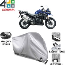 Autoes Triumph Tiger Explorer 1200 Branda Motosiklet Brandası Arka Çanta Bağlantı ve Kilit Uyumlu