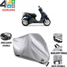 Autoes Piaggio Fly 125 3V Branda Motosiklet Brandası Arka Çanta Bağlantı ve Kilit Uyumlu