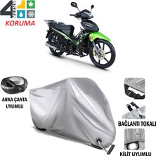 Autoes Rks Sniper 50 Branda Motosiklet Brandası Arka Çanta Bağlantı ve Kilit Uyumlu