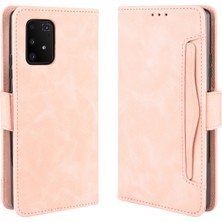 BDT Market Ile Uyumlu Samsung Galaxy S10 Lite Kredi Kartı Tutuculu Kickstand Koruyucu Cüzdan Kılıfı, Flip Folyo Kitap Pu Deri Darbeye Dayanıklı Kapak (Yurt Dışından)