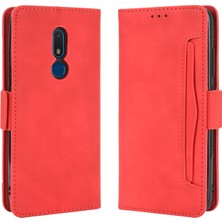 BDT Market Ile Uyumlu Nokia C3 Kredi Kartı Tutuculu Kickstand Koruyucu Cüzdan Kılıfı, Flip Folyo Kitap Pu Deri Darbeye Dayanıklı Kapak (Yurt Dışından)